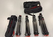 4x Used Sachtler Video 18p Tripod Systems including Head and Spider