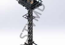 Used multi-functional TV-camera tower platform max. height 10.74m