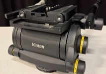 3x used Vinten Vector 950E Tripod Head including 2 Panbars & wedge plate